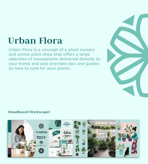 Urban Flora Plant Shop Branding Project on Behance Urban Flora, Store Branding, Plant Store, Shop Branding, Plant Shop, Visual Identity Design, Plant Nursery, Graphic Design Branding, Identity Design