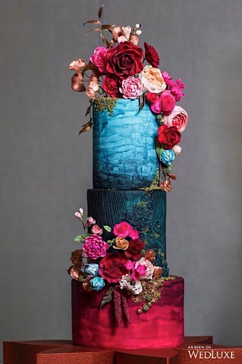 12 Wow-Factor Wedding Cakes — Cake Wrecks Beautiful Wedding Cake, Cake With Flowers, Tiered Cake, Amazing Wedding Cakes, Wedding Cakes With Flowers, Unique Cakes, Wedding Cake Inspiration, Beautiful Wedding Cakes, Gorgeous Cakes