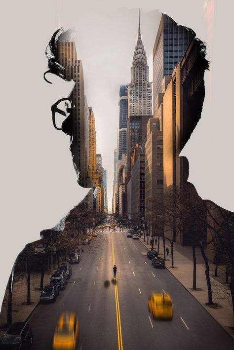 Dual exposure | Photoshop #photoshop #dualexposure Collage Photoshop Ideas, Photoshop Collage Ideas, Dual Exposure, Drawings Collage, Double Exposure Photoshop, Double Exposure Art, Double Exposure Photo, Deaf Awareness, Heart Doctor