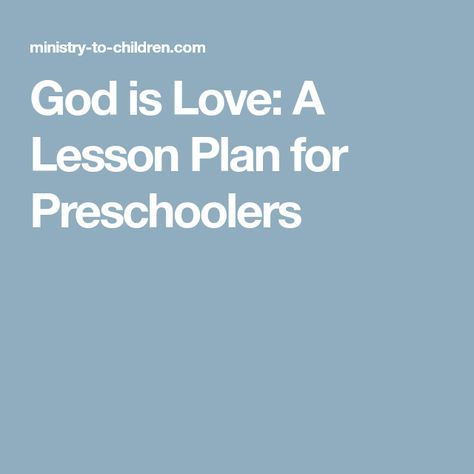 Preschool Sunday School Lessons, Valentine Preschool, 1 John 4 8, Toddler Sunday School, Preschool Bible Lessons, Kids Sunday School Lessons, Toddler Lessons, Preschool Lesson Plan, Sunday School Kids