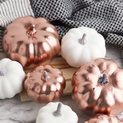 DIY PROJECTS Archives - THE SWEETEST DIGS White Pumpkin Painting Ideas, White Pumpkin Painting, Copper Pumpkins, Modern Fall Decor, Amazing Pumpkin Carving, Pumpkin Painting Ideas, Fall Living Room Decor, Artificial Pumpkins, Modern Fall