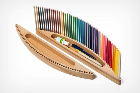 Color Pencil Organization, Pencils Holder, Colored Pencil Holder, Wood Pencil Holder, Painter Gifts, Beginner Artist, Scissors Design, Pencil Organizer, Pen Stand