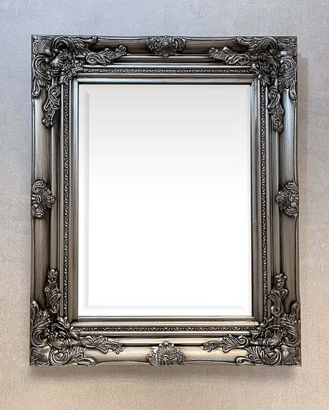 Antique Mirror Glass, Shabby Chic Antiques, Small Wall Mirrors, Silver Wall Mirror, Victorian Bathroom, Floor Mirrors, Mirror Tiles, Modern Mirror, Mirror Interior