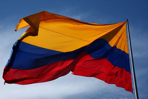 Colombia! Favorite place in the world! Colombian Flag, Ecuador Flag, Freedom House, Colombia Flag, Visit Colombia, Flag Painting, Color Meanings, Hanging Banner, Flags Of The World