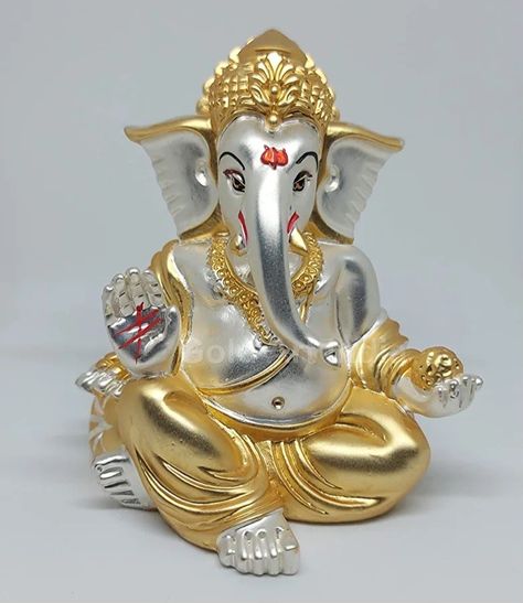 Ganesha Murti, Ganpati Idol, Ganesh Idol, E Craft, Ganesh Statue, Rear View Mirror Decor, Puja Room, Beautiful Wallpaper For Phone, India Colors