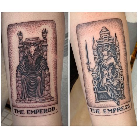 Emperor Tarot Card Tattoo, The Emperor Tarot Tattoo, Emperor Tarot Tattoo, The Empress Tattoo, The Empress Tarot Tattoo, Emperor Tattoo, Priestess Tattoo, Empress Tattoo, Alex Powell