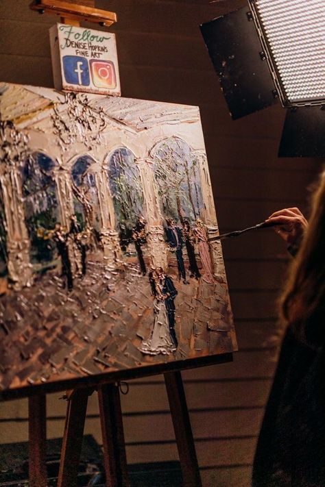 Live Painting Wedding, Eastern Wedding, Painting Wedding, Nola Wedding, Wedding Reception Photography, Wedding Painting, Live Painting, Wedding Photography Packages, New Orleans Wedding