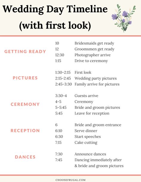 - Check more at https://howcandothis.com/weddingideas/59719/ Wedding Ceremony Schedule Of Events, Wedding Timeline Day Of 4pm Ceremony, Ceremony And Reception Timeline, Wedding Day Schedule 4pm Ceremony, Wedding Day Timeline First Look, Order Of Wedding Events, Wedding Reception Schedule Of Events, Reception Order Of Events Timeline, Order Of Reception Wedding