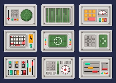 Control Panel Spaceship, Spaceship Control Panel, Vbs Stellar, Space Vbs, Spirit Week Themes, Cartoon Spaceship, Game Button, Star Trek Poster, Table Tents