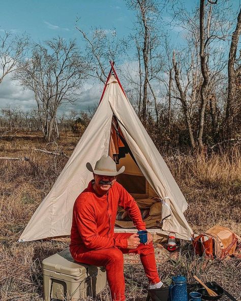 Duluth Trading Company’s Instagram photo: “Duluth fan @thecowboycpa is also a big fan of Union Suits. And for good reason: It’s the classic, comfortable wear to chase the chills as…” Bed Roll, Retro Backpack, Union Suit, Duluth Trading Company, Duluth Trading, Trading Company, Outdoor Gear, Tent, Camping