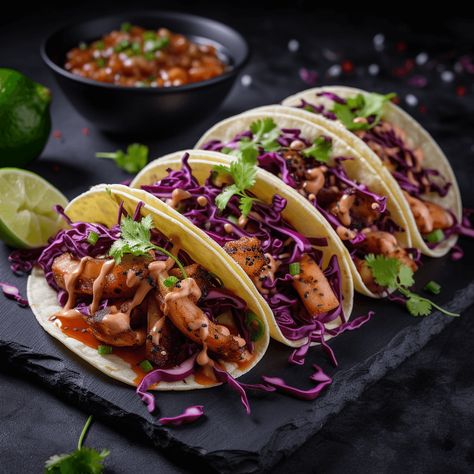 Smoky Octopus Taco with Chipotle Mayo Pork Verde, Pulled Pork Tacos Recipe, Duck Tacos, Slow Cooker Carnitas, Sweet Potato Tacos, Pulled Pork Tacos, Carnitas Recipe, Pork Carnitas, Spicy Salmon