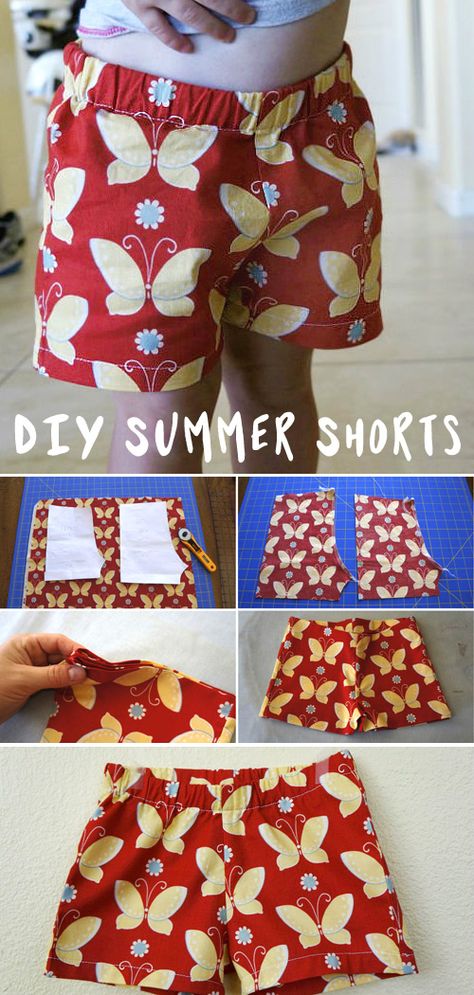 Summer Shorts! Free Pattern and Tutorial Kids Shorts Pattern Free Pdf, Baby Shorts Pattern Free Boy, Girls Shorts Sewing Pattern Free, Infant Shorts Pattern Free, 2t Sewing Pattern Free, Cotton Shorts Pattern, Girls Shorts Pattern Free, Sewing Shorts Tutorial, Toddler Shorts Pattern Free