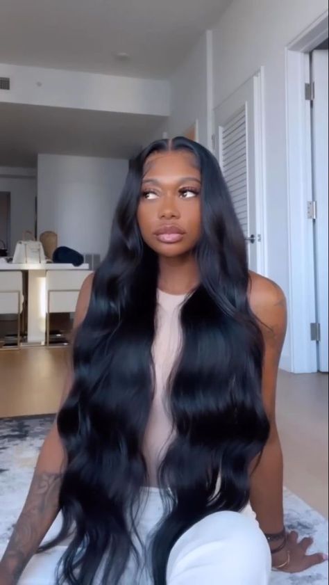 30 Inch Body Wave Sew In, Long Wavy Weave, Long Black Curly Wig, Big Fluffy Curls Black Women, 50 Inch Bust Down Wig, Long Wavy Sew In, Long Body Wave Wigs For Black Women, Long Black Wig Hairstyles, Long Sew In Weave