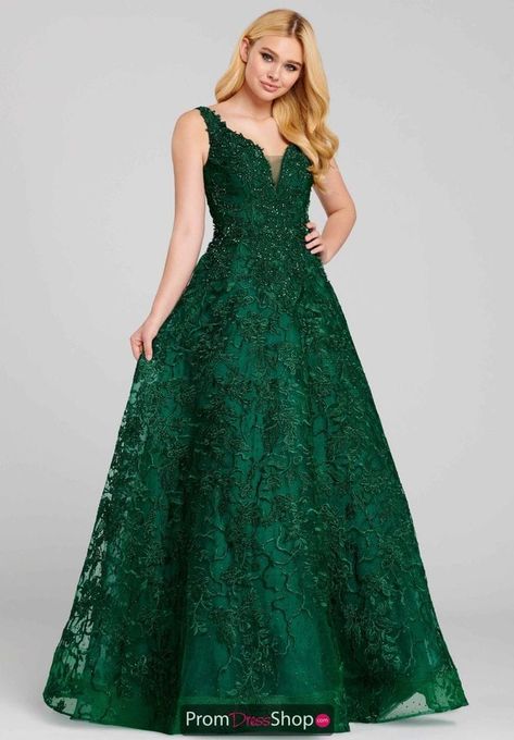 Prom Dresses Green, Ellie Wilde Prom Dresses, Faviana Prom Dresses, Long Gowns, Blue Emerald, Ellie Wilde, Dresses Green, Prom Dress Stores, Green Dresses