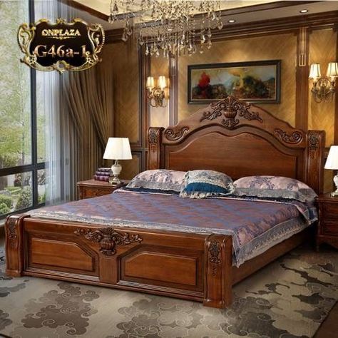 Modern Wooden Bed Design | Double King Size Storage Bed Design | Master Bedroom Furniture Bed Inspo Aesthetic, Bed Ideas Aesthetic, Latest Wooden Bed Designs, Small Bedroom Bed, King Size Bed Designs, Bed Inspo, Wooden King Size Bed, Bed Designs With Storage, Bed Aesthetic