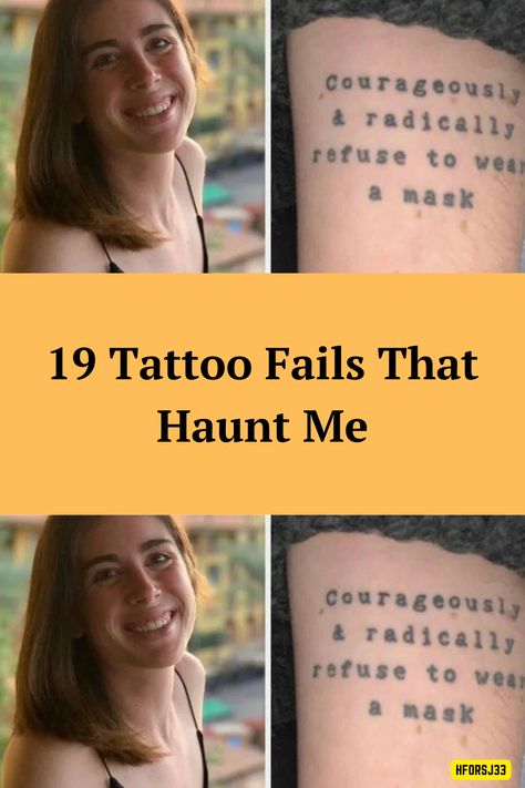 There are few regrets in life as bad as tattoo regret. Tattoo Regret, Tattoo Artist Quotes, 19 Tattoo, Makeup Artist Tattoo, Scratch Tattoo, Tattoo Artist Business Cards, Terrible Tattoos, No Regrets Tattoo, Korean Tattoo Artist