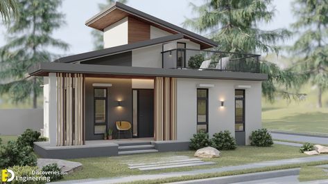 85 Sqm 2 Storey House Design 8.0m x 8.60m With 2 Bedrooms - Engineering Discoveries House Plan 2 Storey, House Design Philippines, Dining Area Kitchen, Common Bathroom, Elevated House, Philippines House Design, Modern Bungalow House Design, One Storey House, 2 Storey House Design