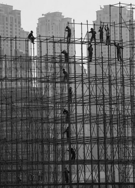 Scaffolding Design, White Building, Structure Architecture, Structure Design, Scaffolding, Urban Life, Skeletal, Construction Site, Civil Engineering