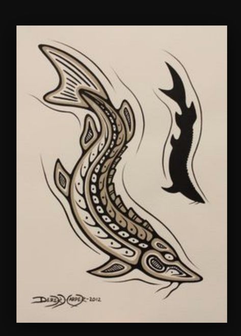 Sturgeon Fish, Sturgeon Moon, Native Artwork, Woodland Art, Turtle Tattoo, Muse Art, Memorial Tattoos, Native American Artists, Animal Totems