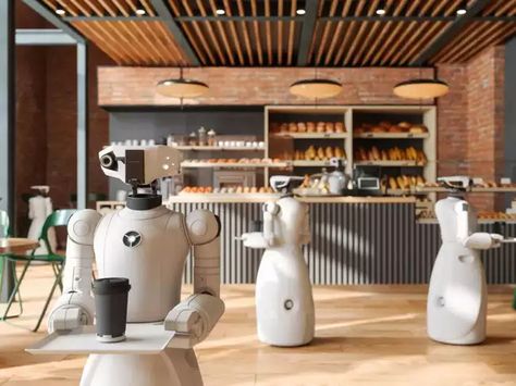 Are robot waiters that can lead guests to tables & deliver food the future? Some restaurants think so - The Economic Times Social Topics, Dirty Dishes, Economic Times, Foods Delivered, Taking Over The World, Hot Pot, New Technology, Qr Code, Diner