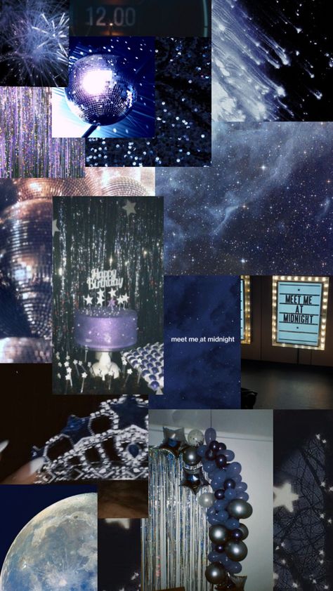 Under The Stars Decorations, Starry Night Prom, Purple Sweet 16, Homecoming Themes, Sweet Sixteen Birthday Party Ideas, Sweet 16 Themes, Starry Night Wedding, Prom Themes, Dance Themes