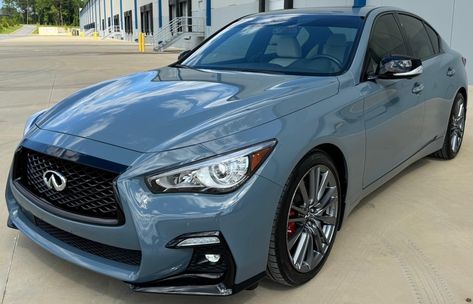 Infiniti Q50S Red Sport 400 Sedan Cars, Red