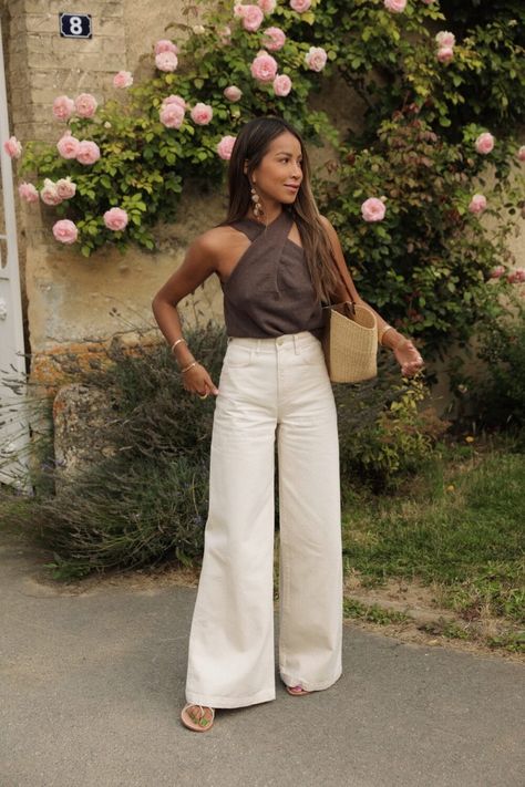 Spring Birthday Outfit, Brunch Outfit Spring, Julie Sarinana, European Fashion Summer, Neutral Dresses, Off White Jeans, Brunch Date, Effortless Outfit, Sincerely Jules