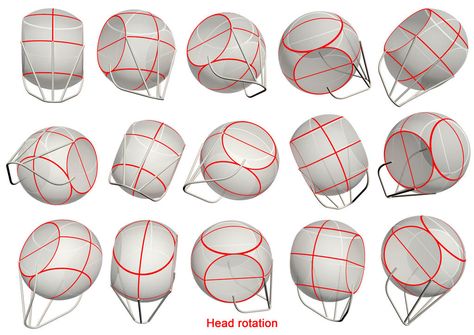 Loomis Head, Head References, Head Anatomy, Andrew Loomis, Drawing Tutorial Face, Human Anatomy Drawing, Face Drawing Reference, Drawing Heads, Human Anatomy Art