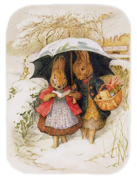 Beatrix Potter Style, Beatrix Potter Illustrations Christmas, Beatrix Potter Rabbit, Beatrix Potter Illustrations Vintage, Beatrix Potter Christmas, Beatrix Potter Illustrations Printable, Peter Rabbit Aesthetic, Beatrix Potter Aesthetic, Peter Rabbit Illustration