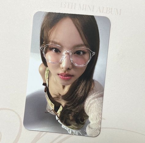 nayeon pc photocard glasses Nayeon Pc, Im Nayeon, Nayeon Twice, My Only Love, Photo Cards