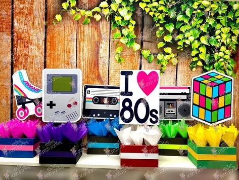 I Love the 80s Theme 80s Birthday Centerpiece 80s Party - Etsy Australia Cassette Centerpiece, Cube Centerpiece, 80s Birthday, 80s Party Decorations, I Love The 80s, Guest Table Centerpieces, Birthday Centerpiece, Prince Party, 80s Theme Party