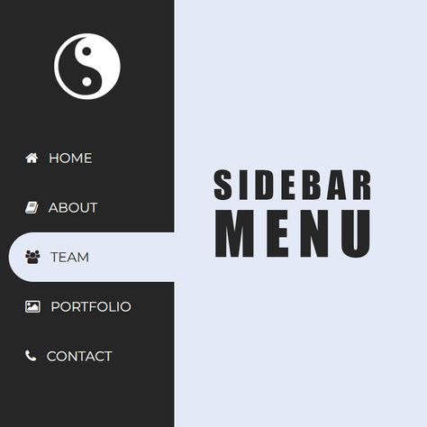 Sidebar Menu using HTML CSS Sidebar Design, Html Css Code, Ui Ux Website, Typing Skills, Simple Menu, Ui Design Website, Android Hacks, Web Layout Design, Website Layout