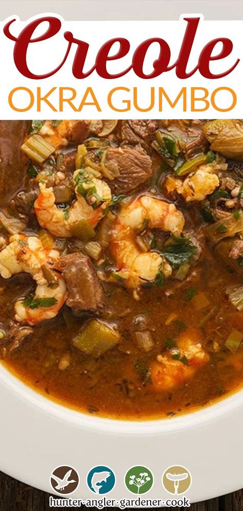 Okra Gumbo Recipe, Okra Shrimp, Creole Gumbo Recipe, Gumbo Recipe Okra, Shrimp Gumbo Recipe, Gumbo Recipe Easy, Okra Gumbo, Creole Gumbo, Cajun Gumbo