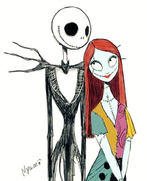 Nightmare Before Christmas Stickers, Jack Y Sally, Jack Nightmare Before Christmas, Nightmare Before Christmas Drawings, Nightmare Before Christmas Wallpaper, Sally Nightmare, Sally Nightmare Before Christmas, Nightmare Before Christmas Halloween, School Murals