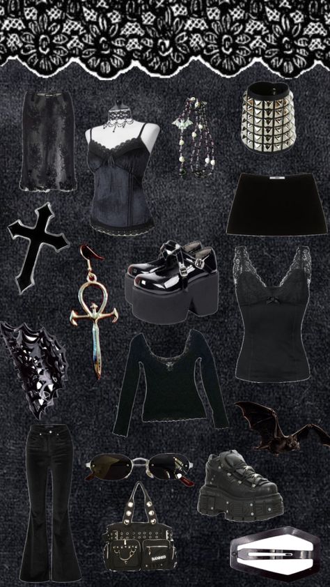 goth Goth Outfit Inspo, Witchy Outfits, Goth Fits, Goth Outfit Ideas, Downtown Outfits, Outfit Inspo Casual, Swaggy Outfits, Gothic Outfits, Goth Outfits