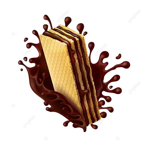 Chocolate Splash, Sweets Design, Chocolate Packing, Cookie Vector, Hot Candy, Fall Pies, Chocolate Wafer, Chocolate Cherry Cake, Chocolate Strawberry Cake