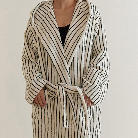 Terry Robe, Towel Dress, Luxury Loungewear, Striped Towels, Women's Robe, Petite Jeans, Dressing Gown, Black Wrap Dress, Navy Stripes