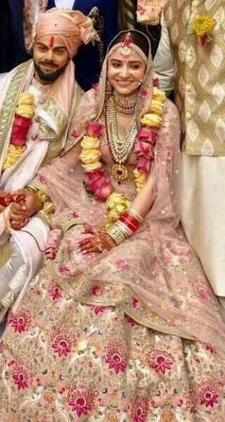 Anushka Sharma Wedding Lehenga, Anushka Sharma Wedding, Virat Kohli And Anushka Sharma, Sabyasachi Lehenga Bridal, Virat Kohli And Anushka, Sabyasachi Bridal, Celebrity Couple, Sabyasachi Lehenga, Outfits Indian