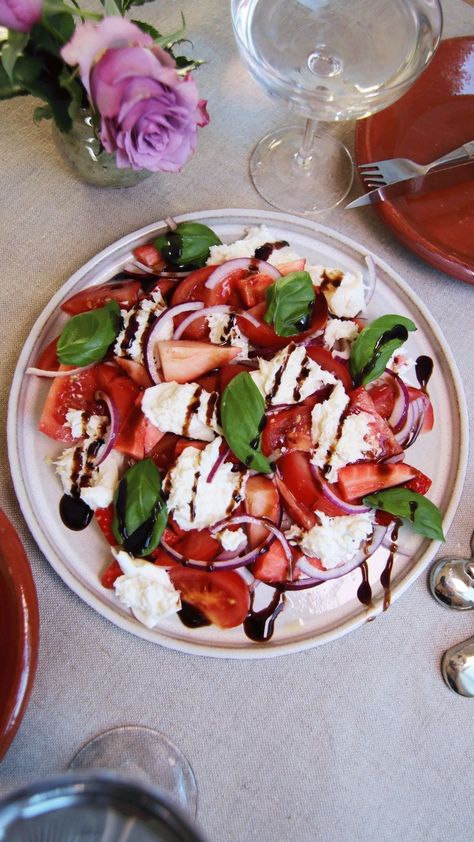 Strawberry Caprese Strawberry Caprese, Basil Leaves, Fresh Basil, Red Onion, Gluten Free Vegetarian, Mozzarella, Salad