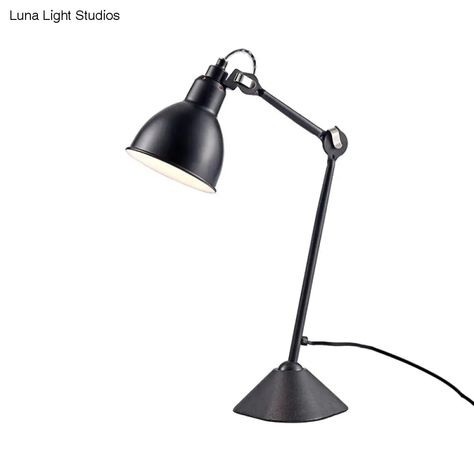 This Black/Blue Dome Shade Desk Lamp is a modern take on the classic reading lamp. It has a sleek and simple design that will give your home office or bedroom a touch of style. The lamp has an adjustable arm so you can position the light just where you need it. The shade is made of metal and is black. The light type is LED/Incandescent/Fluorescent. The voltage is 110V-120V 220V-240V. The bulb base is E12/E14. Size: 9 Inch & Under Fixture Width: 5.5" Fixture Height: 16 to 20 Inch Bulb Include Book Lights, Brass Lantern, Metal Hanging Lights, Black Shade, Semi Flush Mount Lighting, Reading Lamp, Style Noir, Outdoor Wall Lamps, Wall Mounted Light