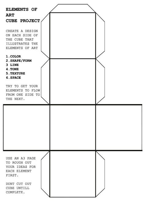 Elements Of Art Worksheet, Art Worksheets Middle School, Art Worksheets Printables, Op Art Lessons, Art Teacher Resources, Art Handouts, Art Cube, Art Education Lessons, Middle School Art Projects