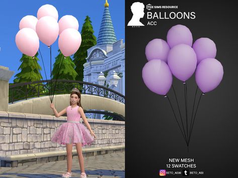 Sims 4 Balloons, Zombie Christmas, Sims 4 Cas Mods, 4 Birthday, Princess Photo, Winter Love, Sims 4 Cas, Sims Community, Cc Sims