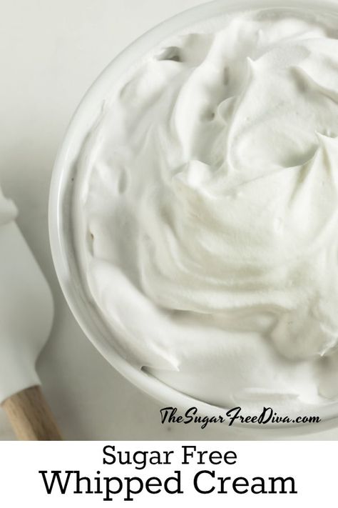 Sugar Free Whipped Cream Frosting, Bariactic Recipes, Sugarless Recipes, Healthy Whipped Cream, Sugar Free Icing, Sugar Free Whipped Cream, Sugar Free Frosting, Keto Whipped Cream, Homemade Whipped Cream Recipe