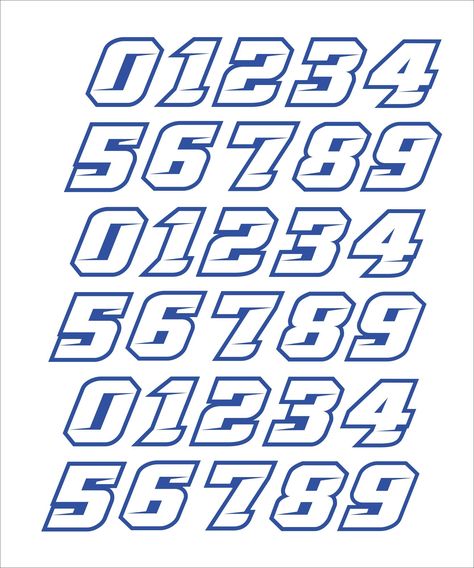 PRICES MAY VARY. 3 Strips, like shown, Total of 3 of each number. Helmet Numbers two color, 1.25" tall, comes with numbers shown, Built to last Thick high quality material, 10 Mil. Cut to exact shape, no background. Softball Helmet, Number Stickers, Lacrosse, Softball, Custom Color, Hockey, Blue White, Color Blue, Blue And White