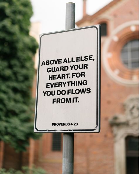 Above all else, guard your heart, for everything you do flows from it. Proverbs 4:23 Above All Else Guard Your Heart, Dream Lifestyle Motivation, Proverbs 4:23, Proverbs 4, Guard Your Heart, Lifestyle Motivation, Bible Prayers, Dream Lifestyle, Getting To Know You