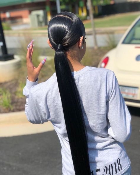 Ponytail Weave, Natural Hair Ponytail, Twisted Hair, Weave Ponytail Hairstyles, Sleek Ponytail Hairstyles, Weave Ponytail, Black Ponytail Hairstyles, Pelo Afro, Slick Back