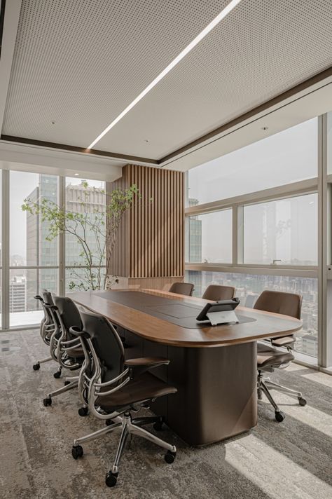 DB Financial Investments Offices - Seoul | Office Snapshots Conference Room Design, Agency Office, Meeting Room Design, Office Meeting Room, Office Meeting, Meeting Table, Office Snapshots, Private Office, Interior Modern