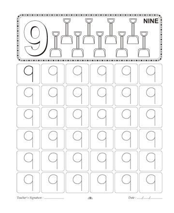 Number Writing 9 Sheet Number 9 Worksheet, Trace Worksheet, Worksheet For Preschool, Preschool Number Worksheets, Preschool Tracing, Letter Tracing Worksheets, Tracing Worksheets Preschool, Preschool Coloring Pages, Free Kindergarten Worksheets