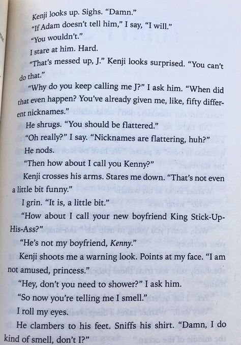 Kenji And Juliette Aesthetic, Aaron Juliette Kenji And Nazeera, Kenji Quotes Shatter Me Funny, Shatter Me Kenji And Juliette, Kenji And Juliette Quotes, Kenji And Juliette Fanart, Kenji And Nazeera Pages, Warren And Juliette, Juliette And Aaron Fanart