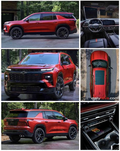 2024 Suv Cars, Auto Videos, Chevrolet Suv, Garage Goals, Dream Cars Range Rovers, Chevy Trucks Silverado, Chevy Traverse, Airplane Car, Custom Cars Paint